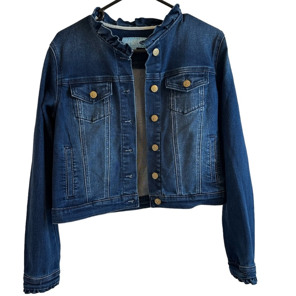 Women’s Draper James RSVP Ruffle Yoke Denim Jacket